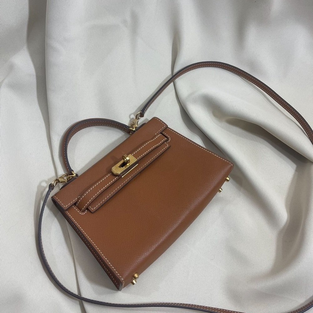 Mini Kelly II Epson in gold/brown